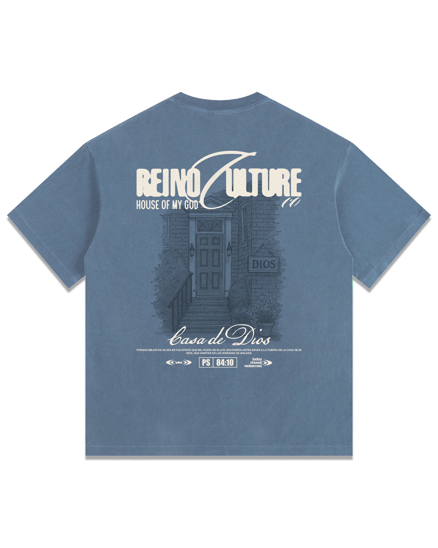 'Casa de Dios' Vintage Washed Oversized T-Shirt