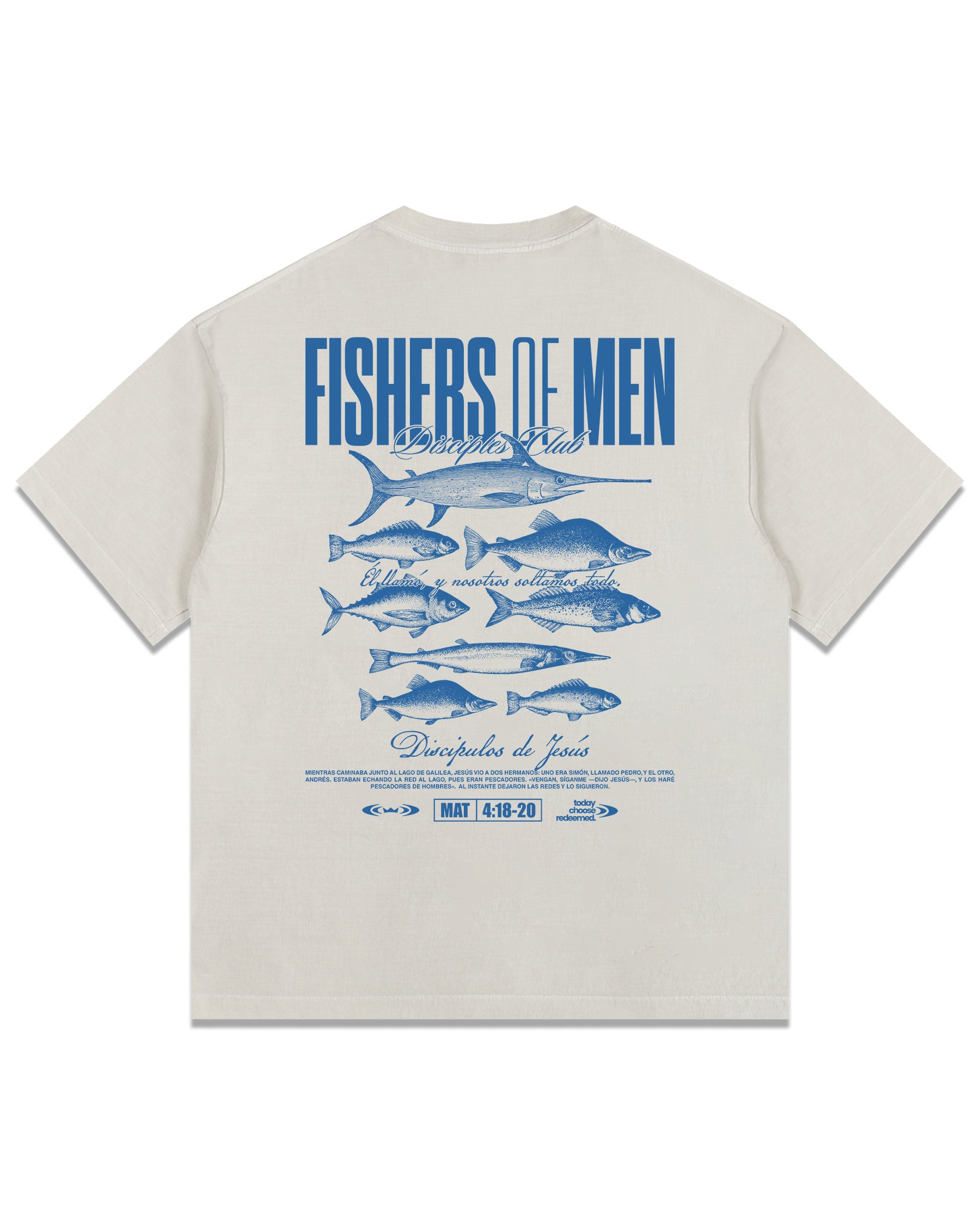 'Fishers of Men' Vintage Washed Oversized T-Shirt