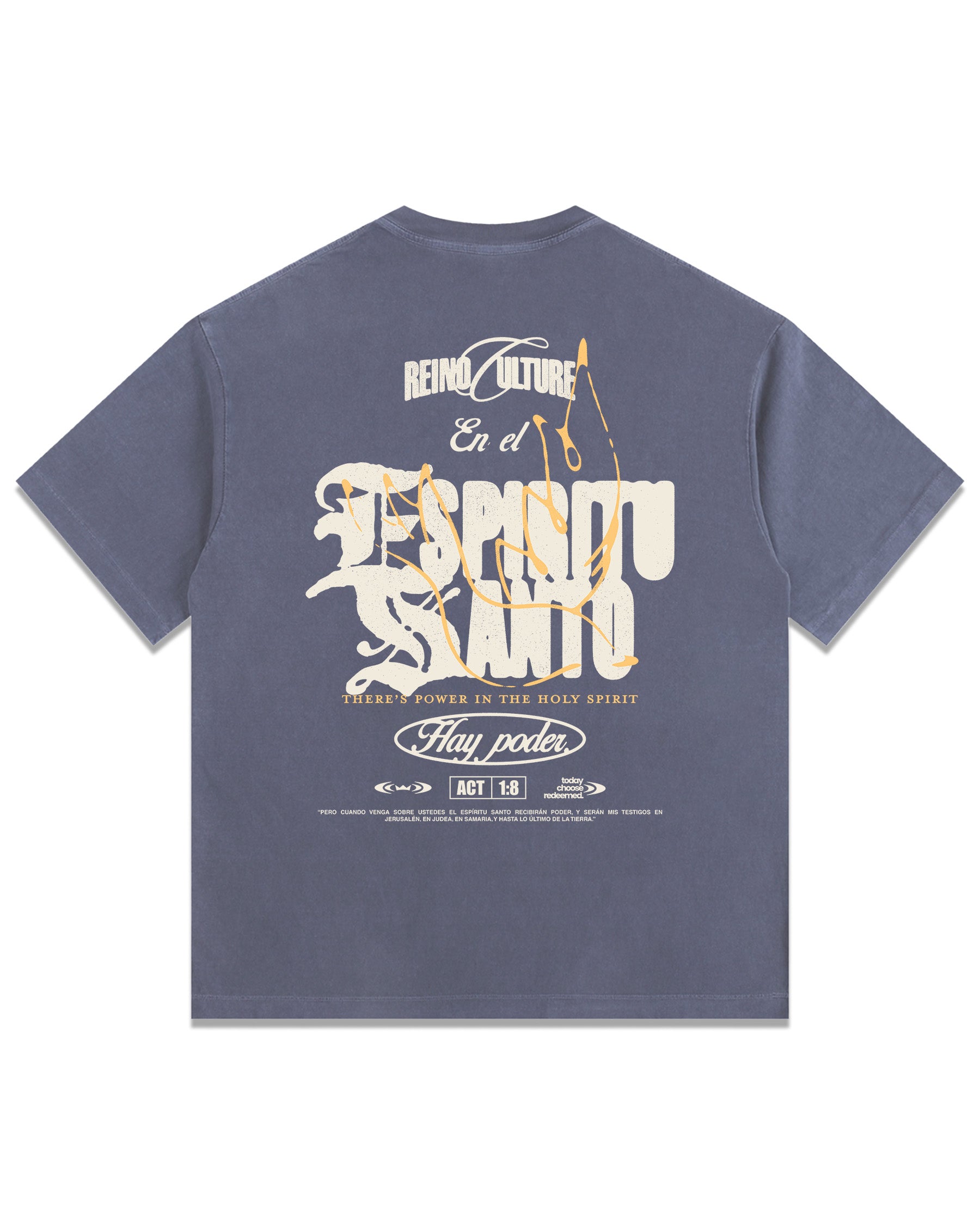 'Espíritu Santo' Vintage Washed Oversized T-Shirt