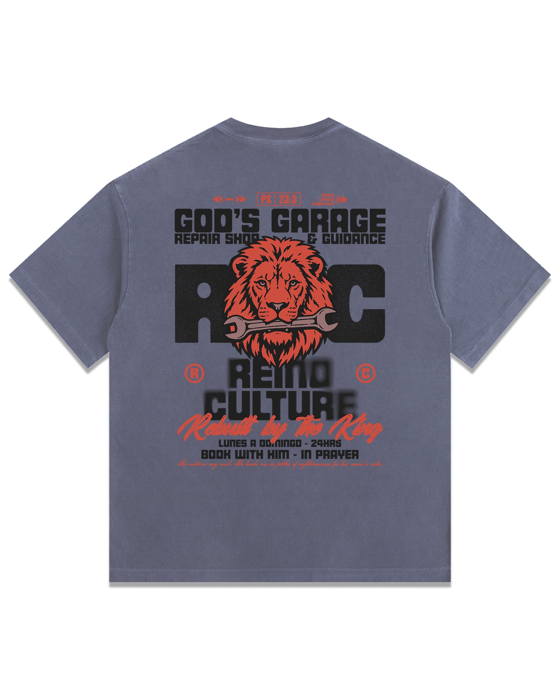 'God's Garage' Vintage Washed Oversized T-Shirt