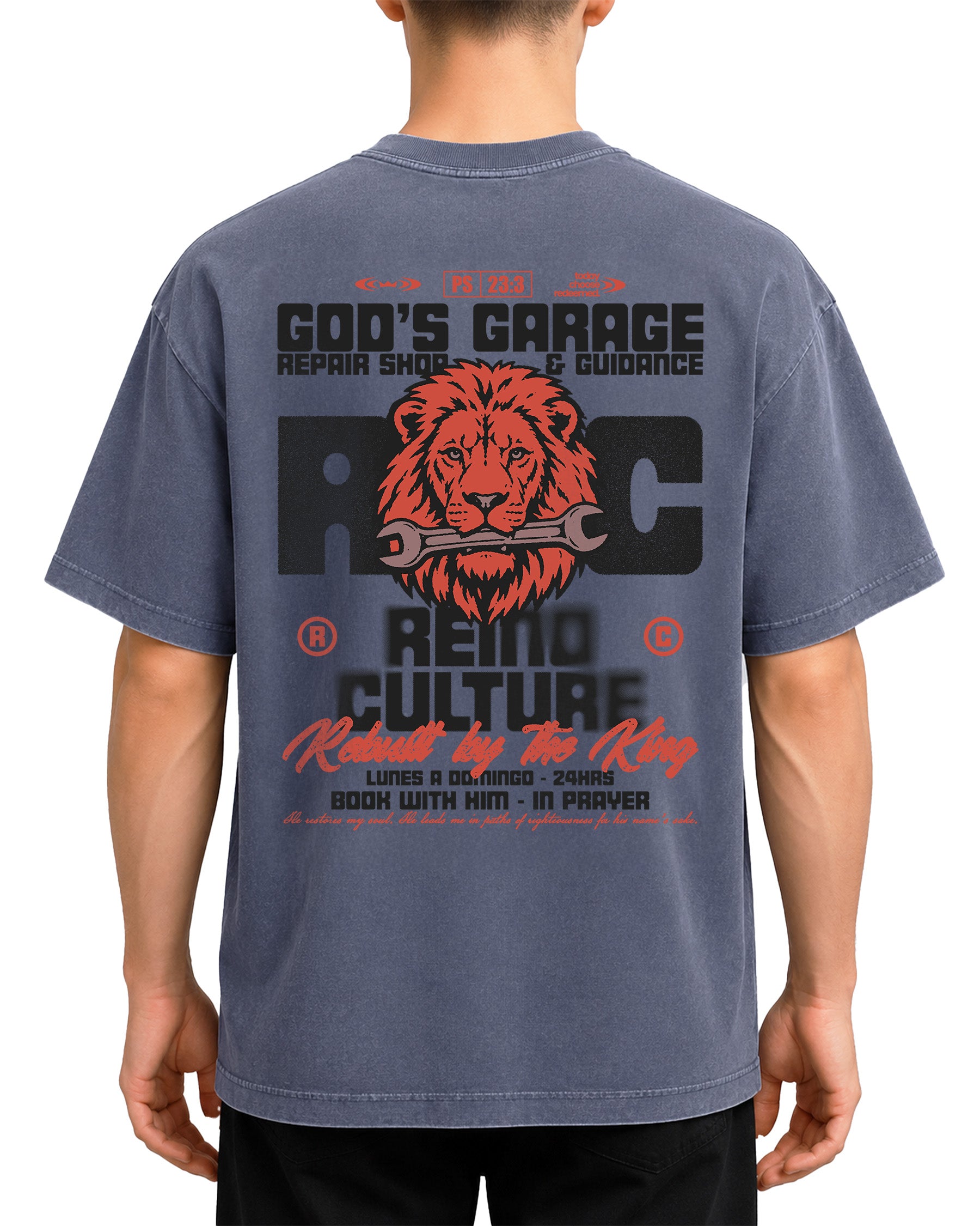 'God's Garage' Vintage Washed Oversized T-Shirt