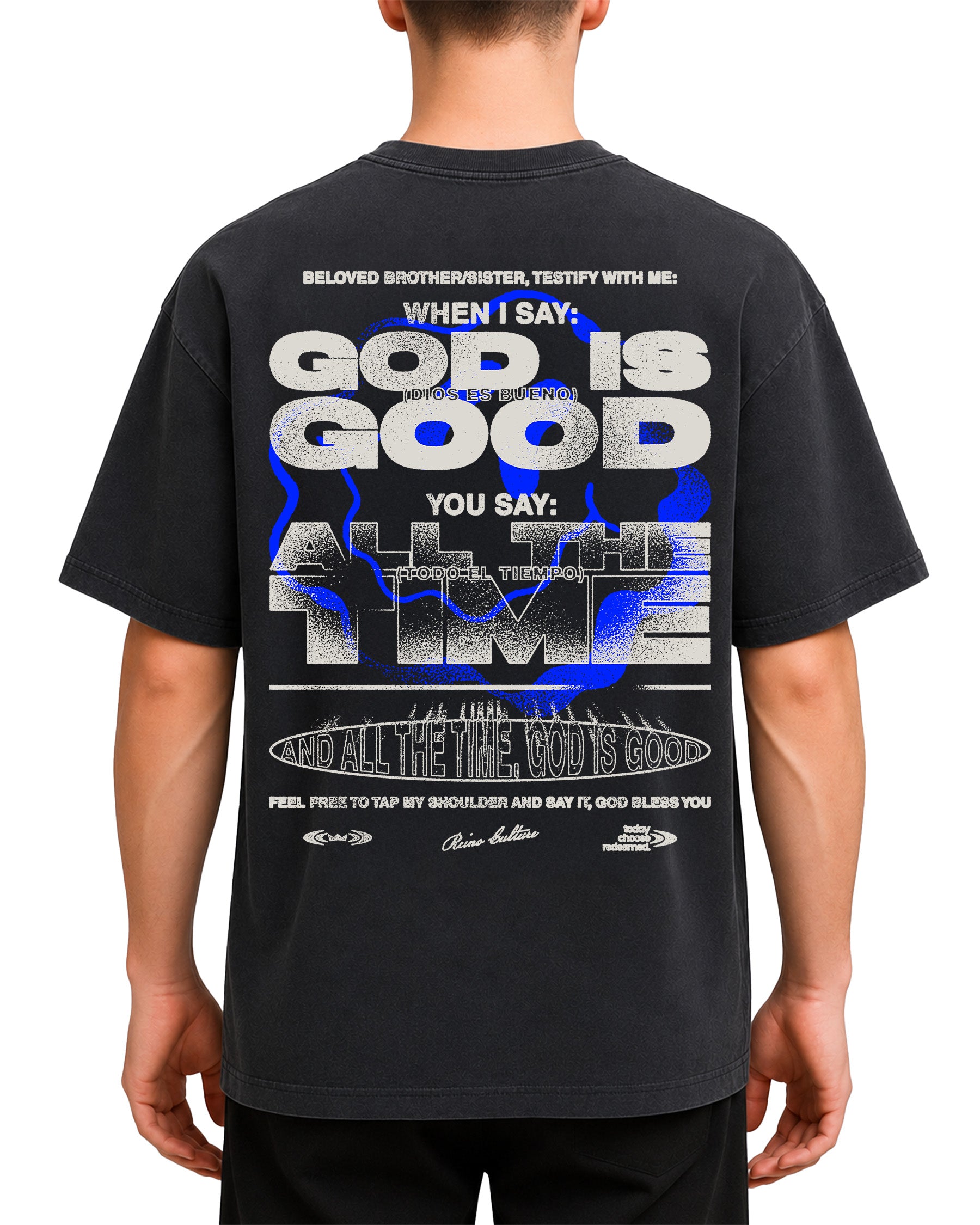 'God is Good' Vintage Washed Oversized T-Shirt