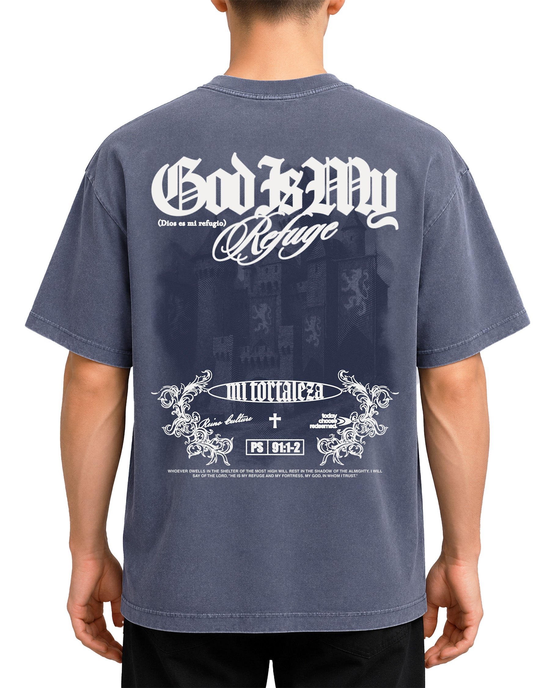 'My Refuge' Vintage Washed Oversized T-Shirt