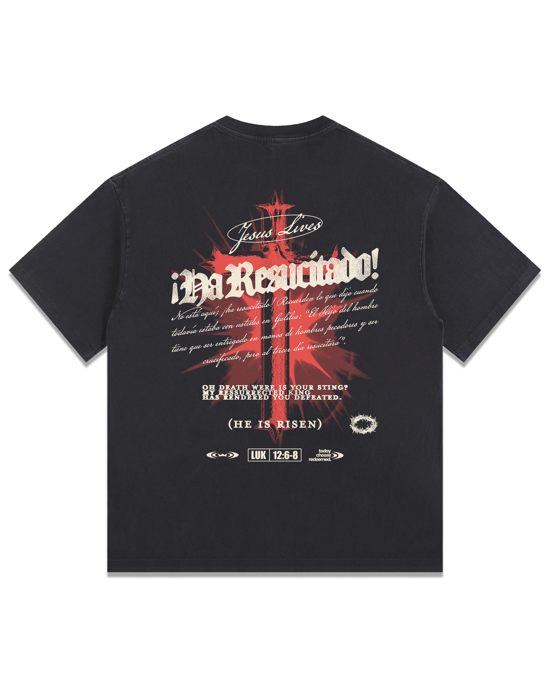 'Jesus Lives' Vintage Washed Oversized T-Shirt