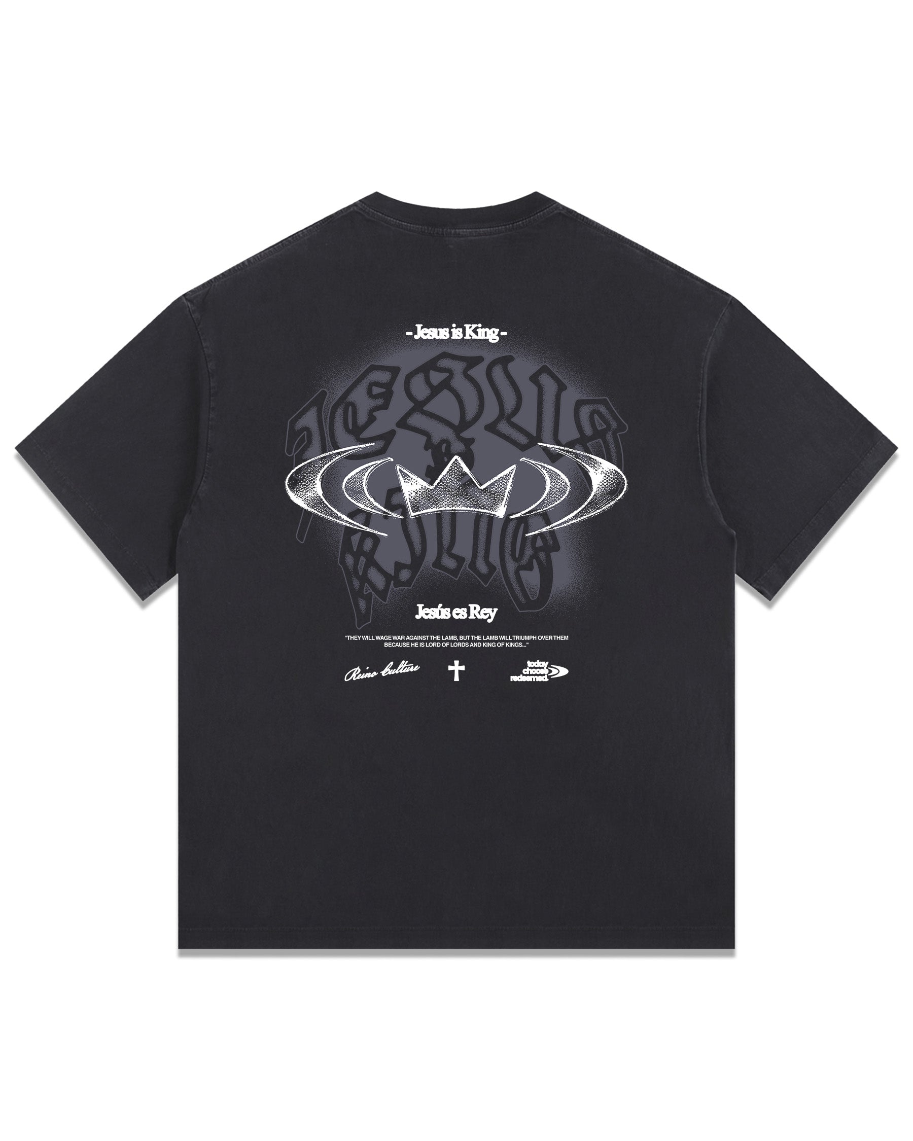 'Jesus is King' Vintage Washed Oversized T-Shirt