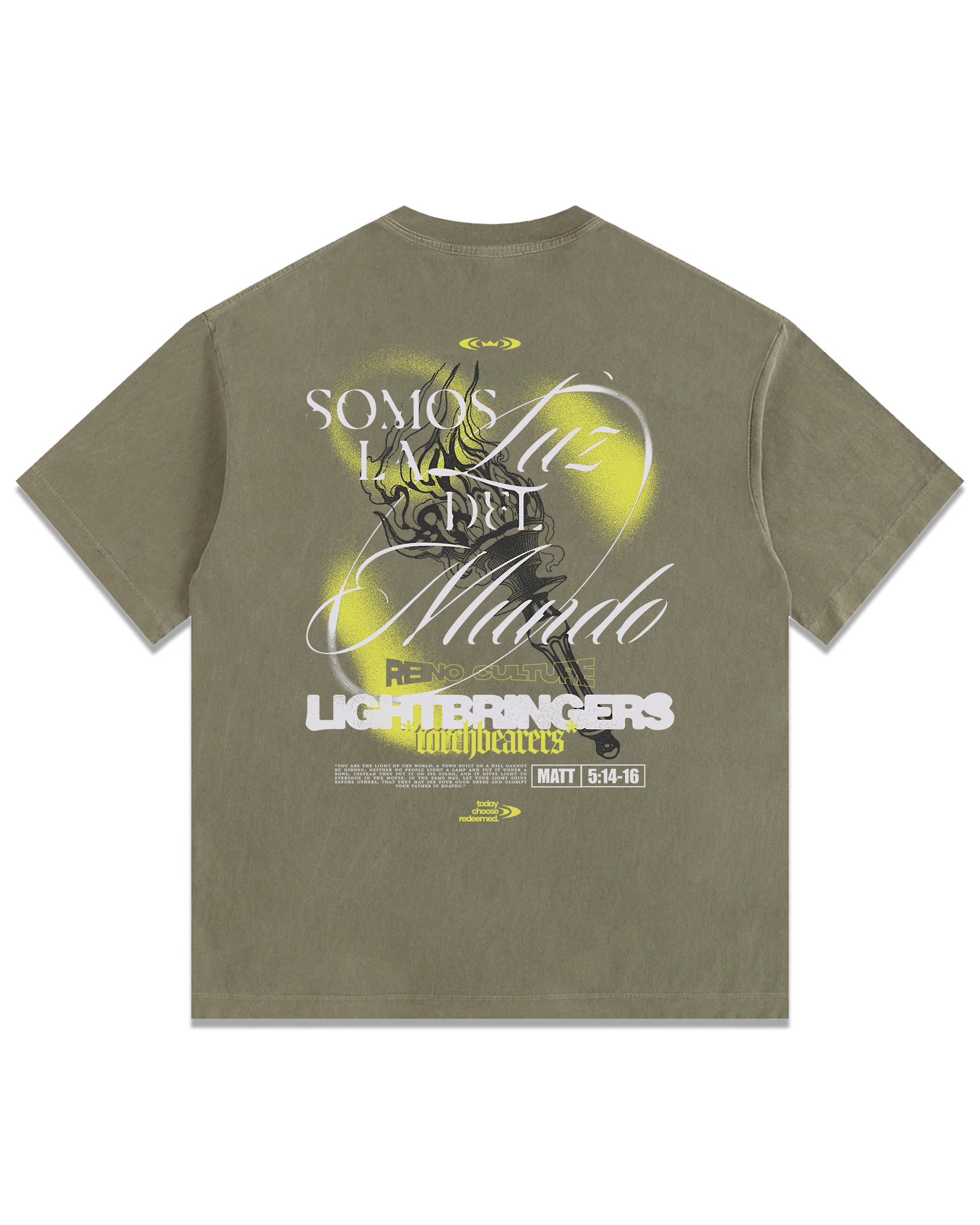 'Lightbringers' Vintage Washed Oversized T-Shirt