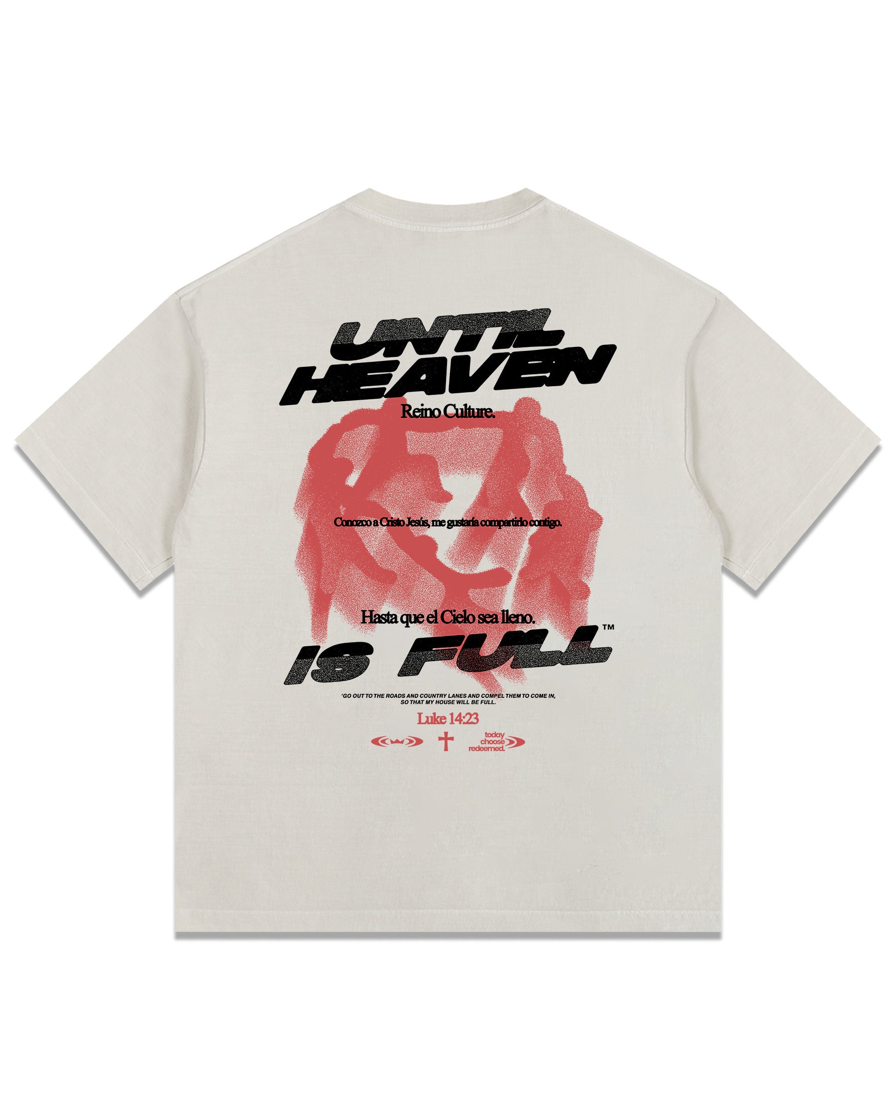 'Until Heaven Is Full' Vintage Washed Oversized T-Shirt